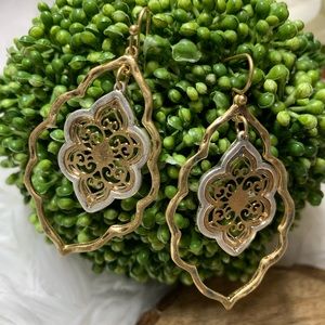 Gold and Silver Fashion Earrings